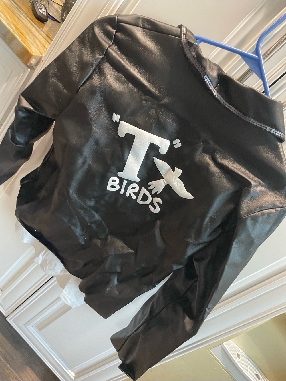 Kids Black 'T× Birds' Halloween Costume Jacket Grease